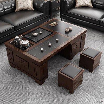 茶具茶台一整套带k烧水功能茶桌椅茶具一体套装现代家用办公泡茶