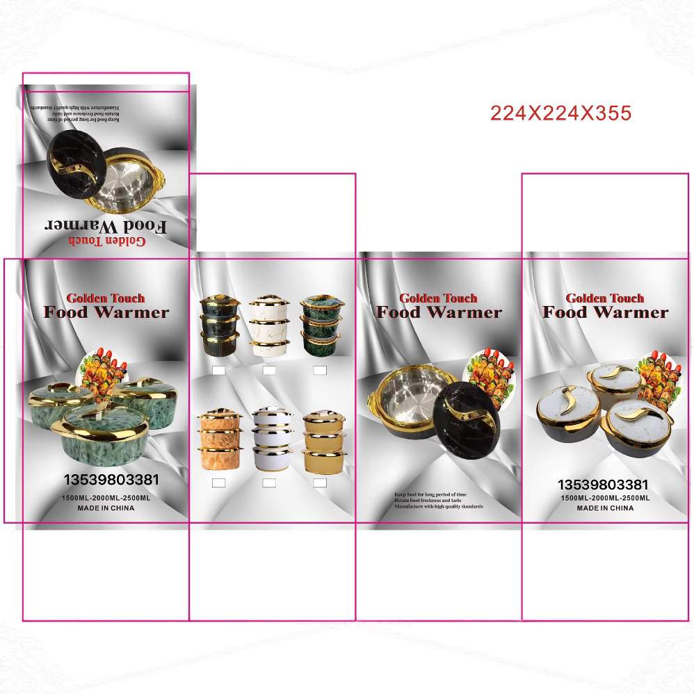 Food Warmer直销3PCS保温盒 1500ML,2000ML,2500ML热销非洲