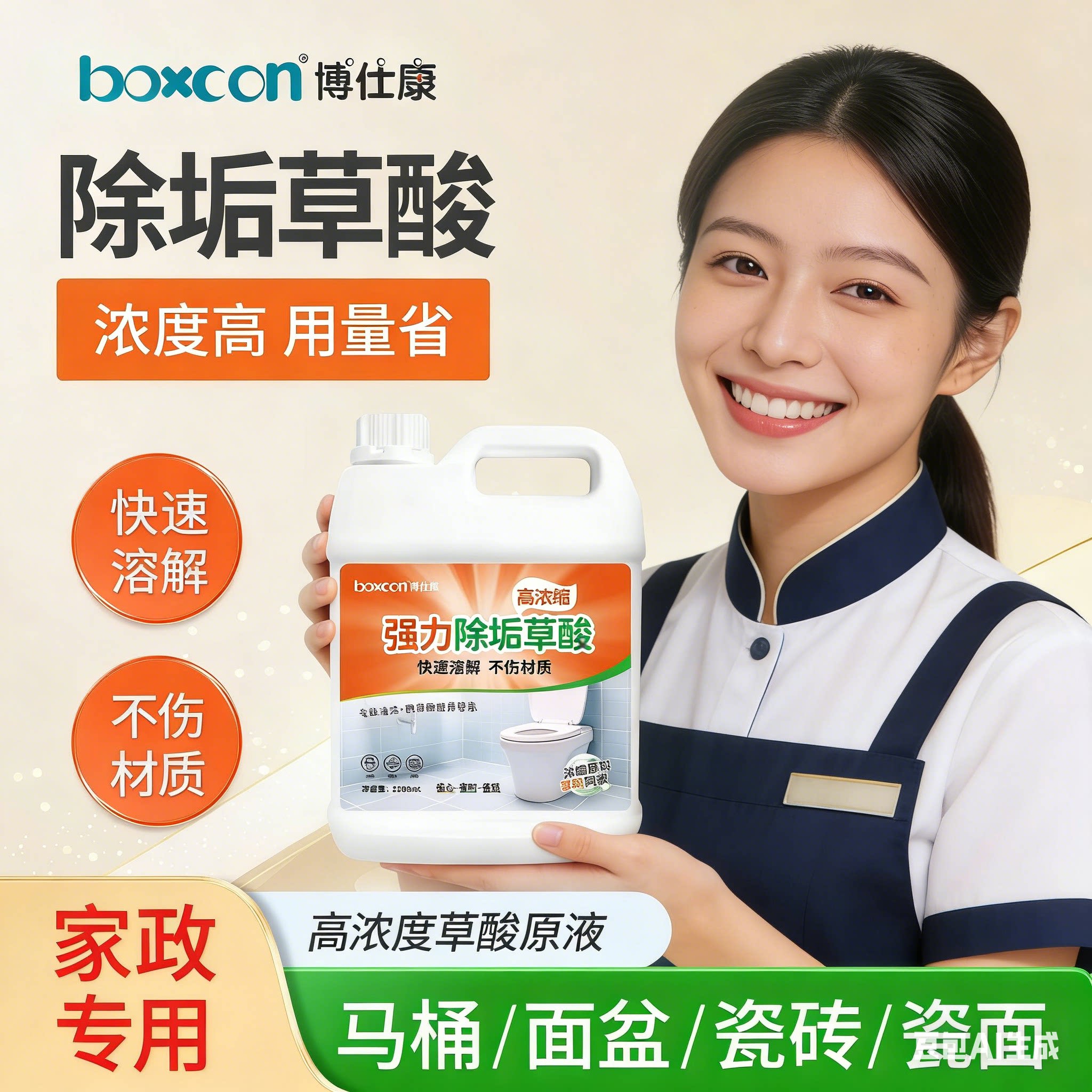 草酸高浓缩清洁剂家里瓷砖厕所马桶卫生间强力去污去黄草酸液水垢
