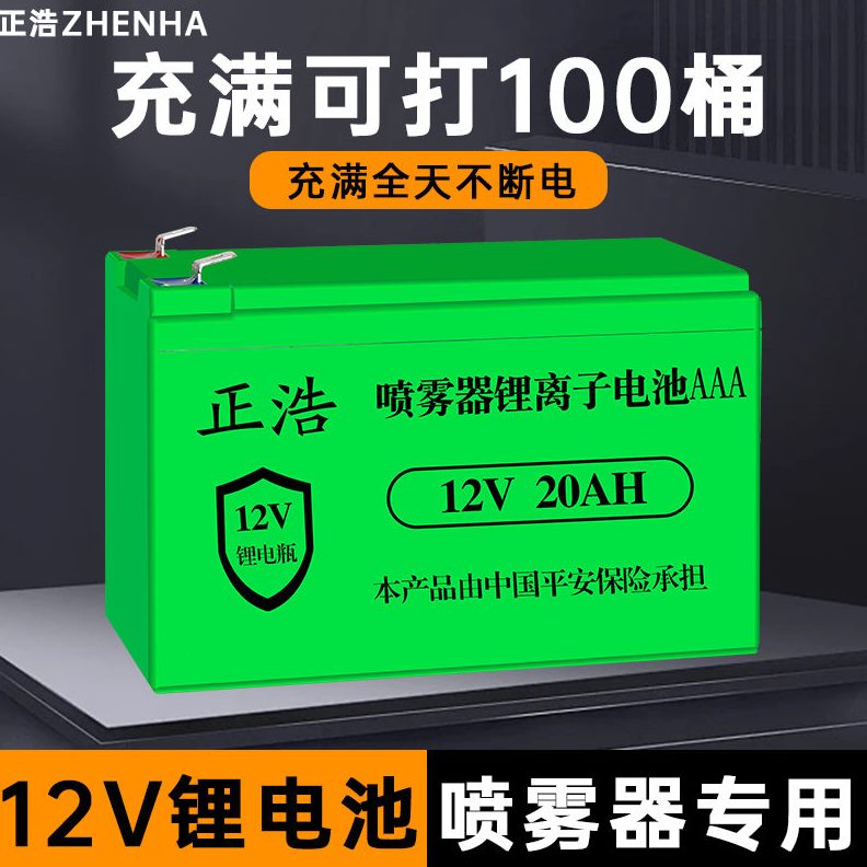 德国进口电动电动喷雾器农用大容量锂电池打药机12v锂电池音响儿