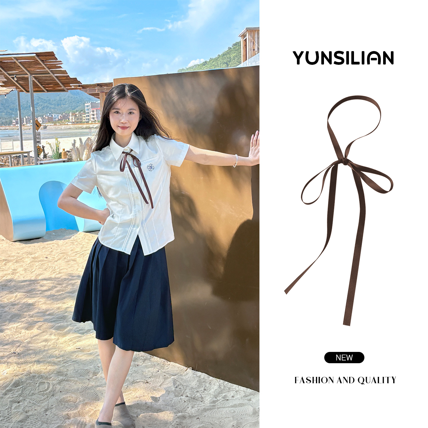 小清新丝带手系领结学院细款飘带