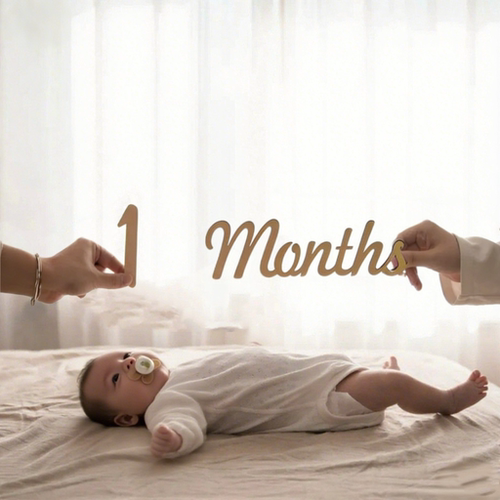 1month满月拍照道具宝宝