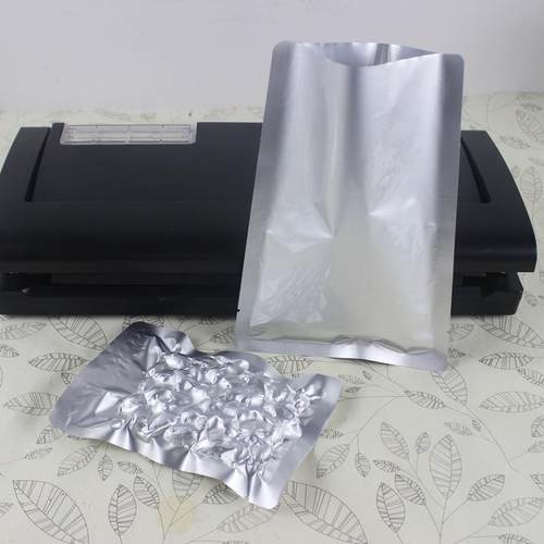 2*30铝箔三边封复合袋粉末干果鲜真空包装袋食FKT品保2压袋封口缩