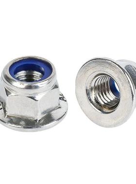 304不锈钢龙尼兰防松螺母法蓝尼锁紧 六角法兰螺682帽DIN6926