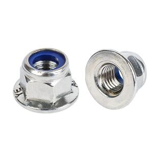 304不锈钢龙尼兰防松螺母法蓝尼锁紧 六角法兰螺682帽DIN6926