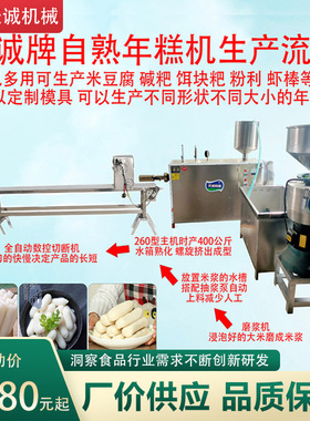 天诚机械供应大型整套年糕机自动化省人工年糕机操作视频
