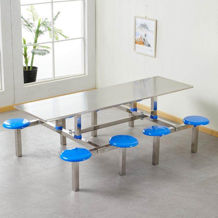 不锈钢学校食堂餐桌椅组合工厂员工食堂圆凳餐桌不锈钢连体餐桌椅,电子元器件市场,其它元器件,淘宝优惠券,粉丝福利购,淘宝优惠卷