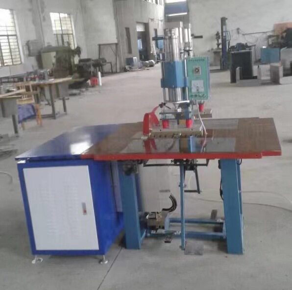 双头气动脚踏式高频机 高周波机 PVC高频热合机 家纺四件套包装袋