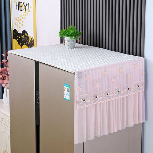 双开门冰箱防尘罩单门冰箱防尘罩顶盖布盖巾微波炉洗衣机防滑罩子