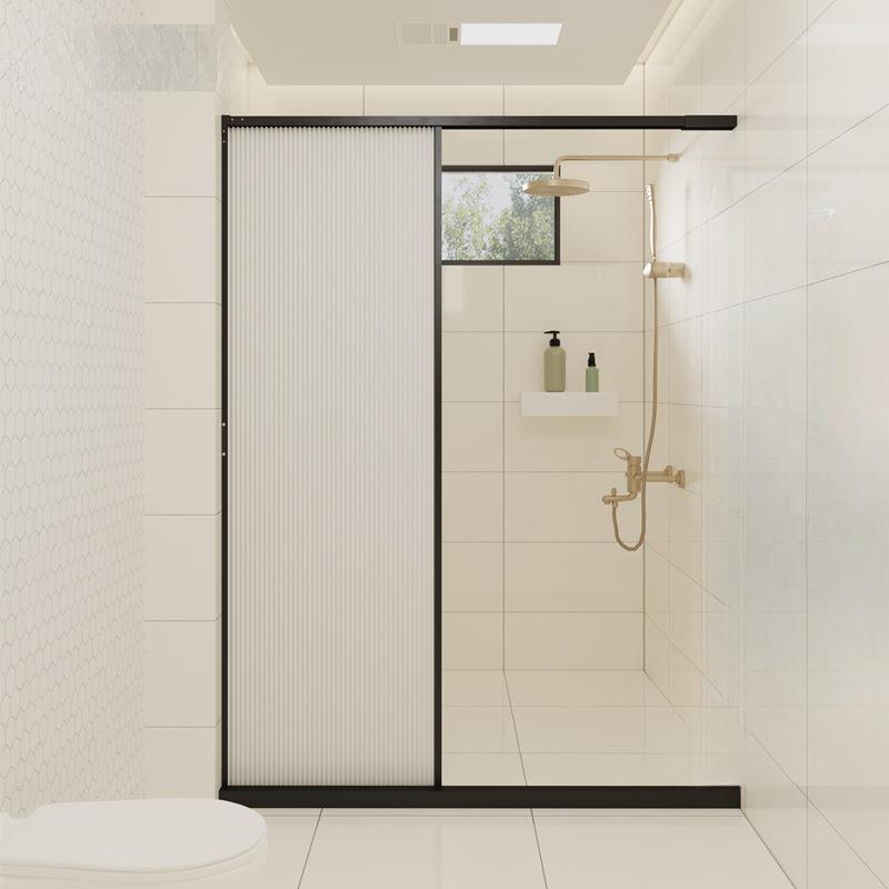 隐形浴帘磁吸免打孔折叠浴室隔断帘卫生间洗澡帘防水布防霉淋浴屏