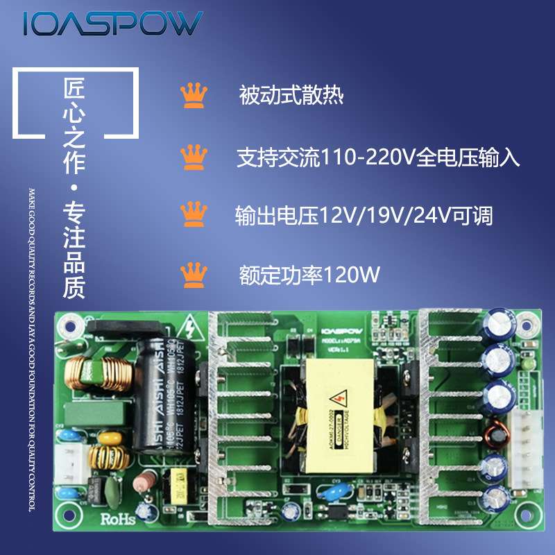 AC DC交流220V转直流24V 5A 120W开放式裸板电源 iAD79A厂家销售