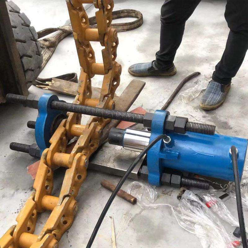 挖机底盘履带拆销压套一体机 120吨150吨挖掘机链轨压套拆销机
