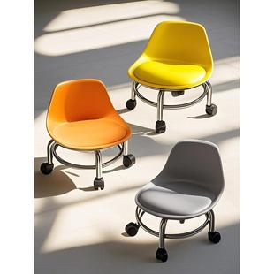 滑轮矮凳万向轮静音学步凳子儿童带娃凳网家用小椅子美缝跨境电商