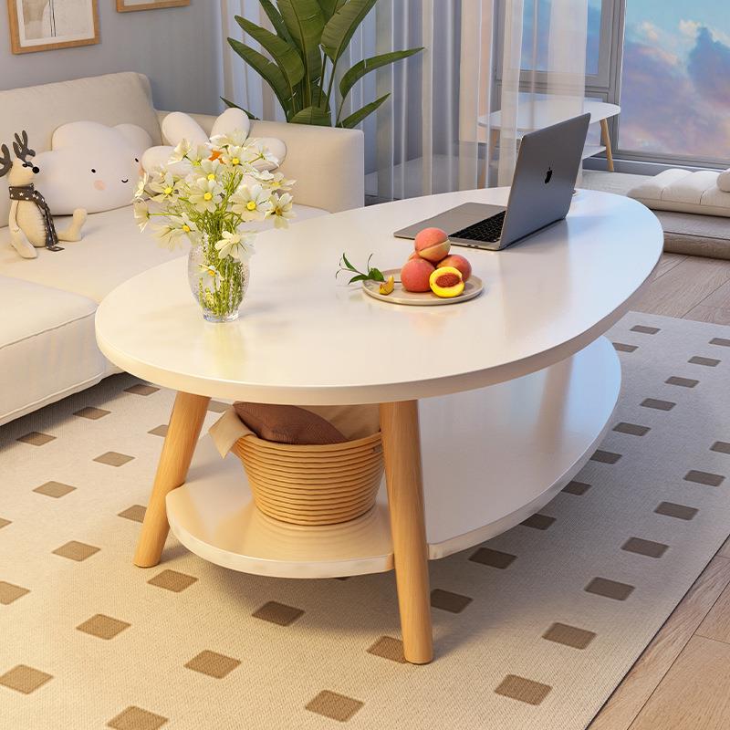 茶几小户型客厅家用双层小桌子简易出租屋用简约创意艺术感小茶几