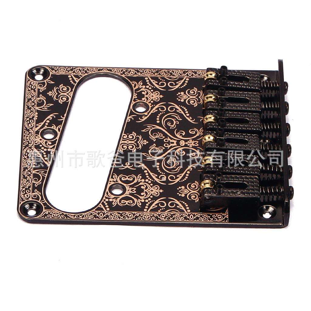 乐器配件 吉他配件 TL电吉他 黑色柳条茅花TL单边滚珠琴桥