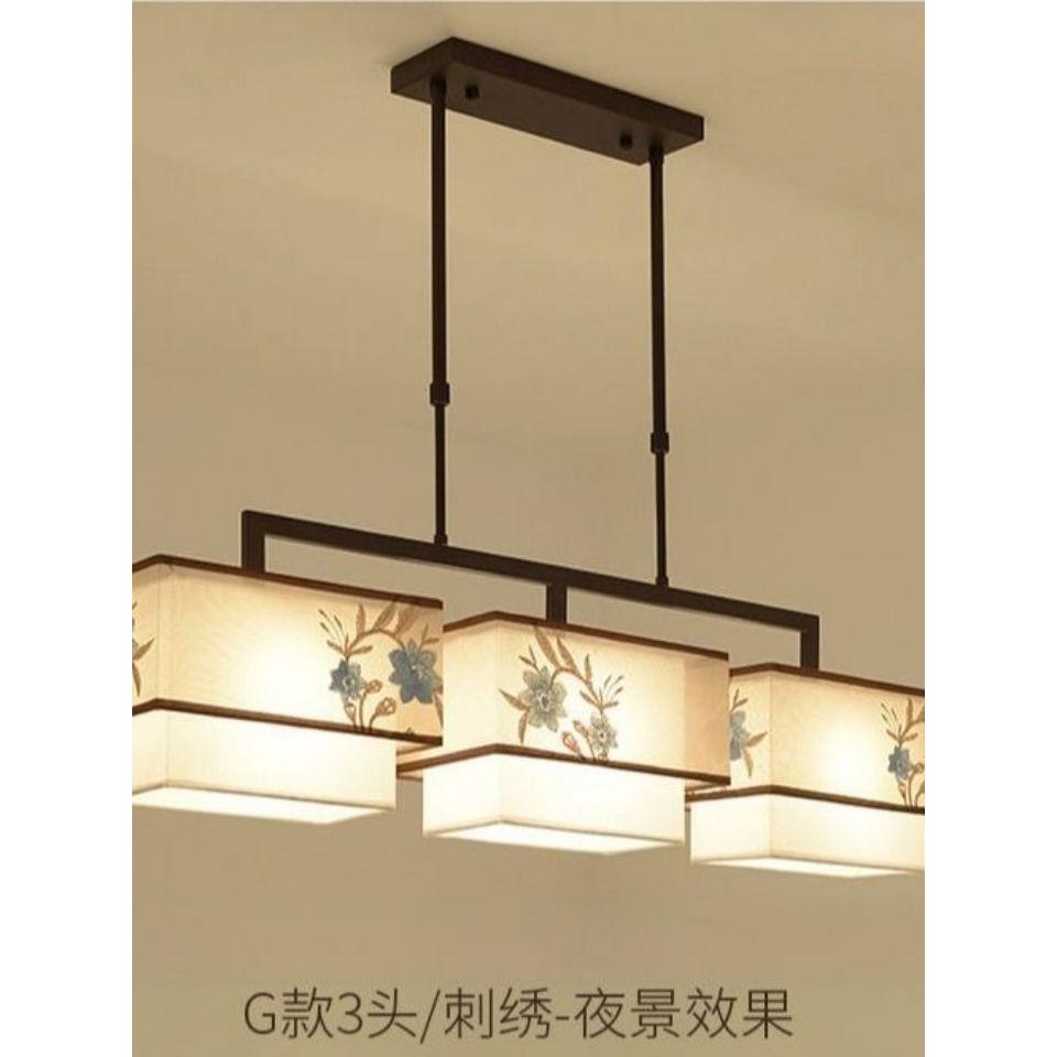 吊灯三头简约现代创意个性工业风过道吧台茶室餐厅灯中式餐吊灯具