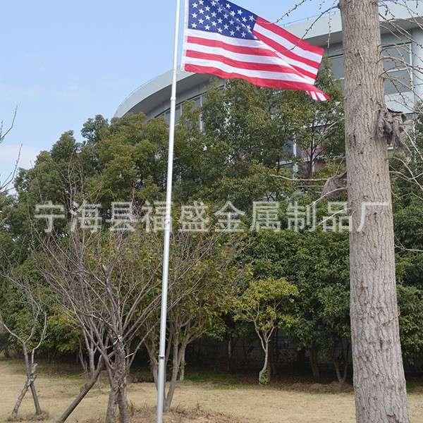 旗杆 4节伸缩16F户外广告旗杆 铝合金伸缩旗杆 旗杆不锈钢