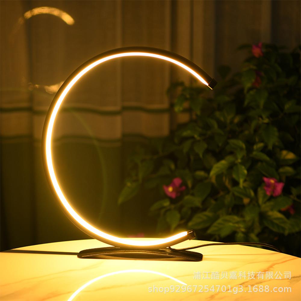 跨境现代简约卧室床头书桌创意艺术装饰台灯外贸台灯