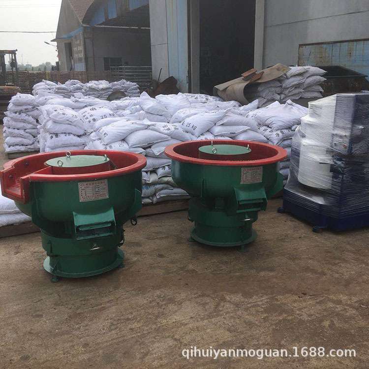 大量  150L螺旋振动机 自动出料震动研磨机