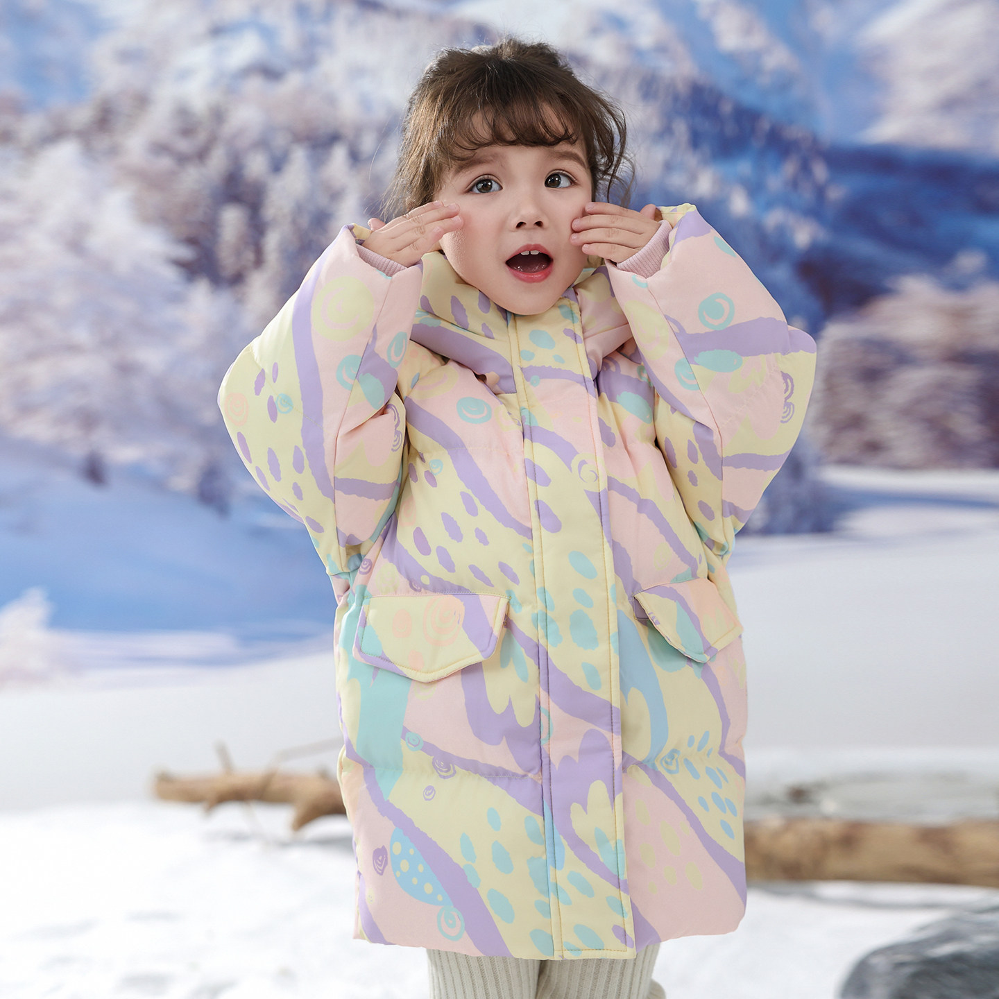 巴童巴拉童装女童羽绒服冬季三防儿童2025新款冬装中长款加厚外套,童装/婴儿装/亲子装,羽绒服,淘宝优惠券,粉丝福利购,淘宝优惠卷