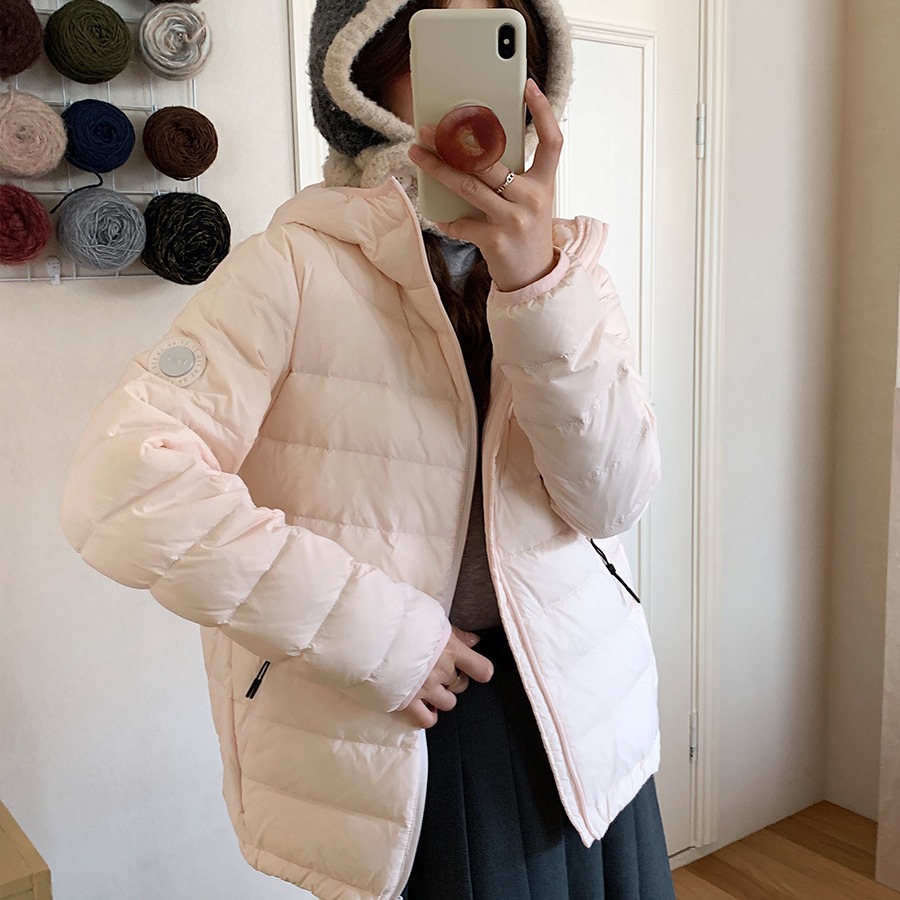 排骨羽绒棉服女短款轻薄2025年新款韩版休闲秋冬季连帽外套潮