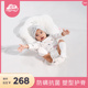 诺绵婴儿枕头0 4岁新生儿童防螨枕芯防偏头宝宝诺棉透气定型枕
