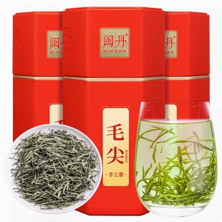 闽丹 正宗毛尖绿茶2026年春茶新茶叶明前嫩芽浓香型罐装500克