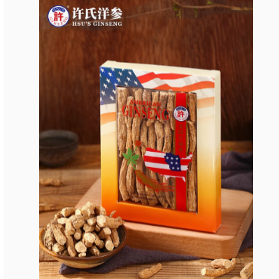 许氏西洋参节S121(1/4LB)进口西洋参侧枝美国威州切片花旗参大节