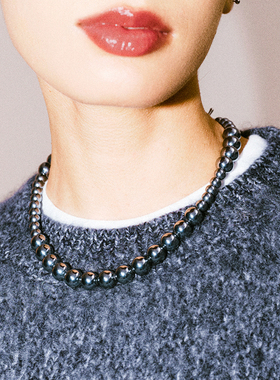 太赫兹不对称设计感极简项链