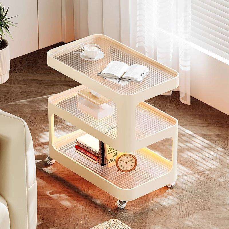 沙发边几可移动茶几客厅轻奢小推车极简带轮置物架网红厂跨境