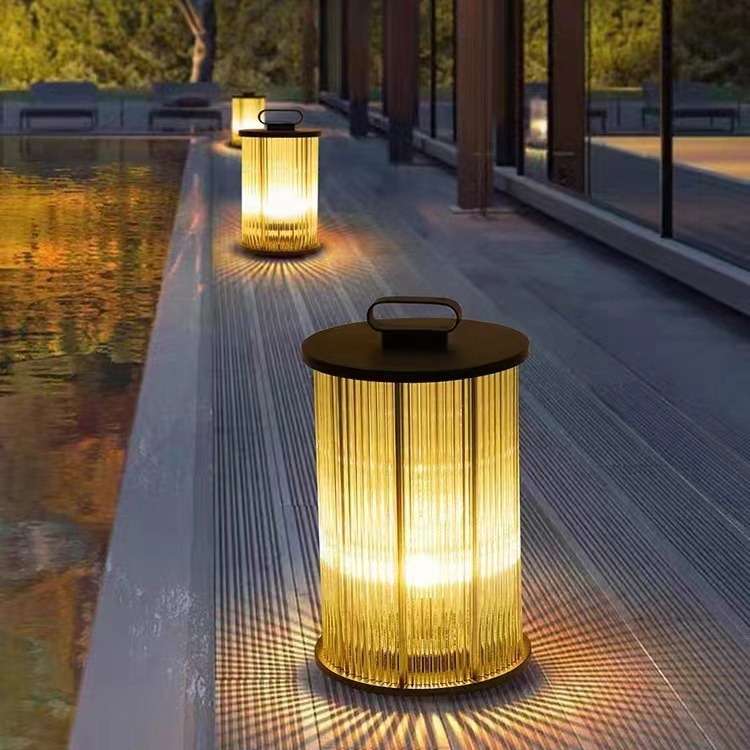 户外草坪庭院灯别墅露台景观灯防水太阳能落地灯手提户外露营夜灯