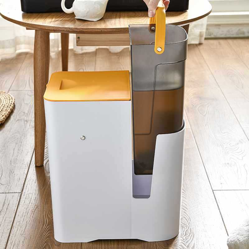 垃圾桶干湿分离家用茶水桶配件茶渣桶滤水分类办公室茶室厨房客厅