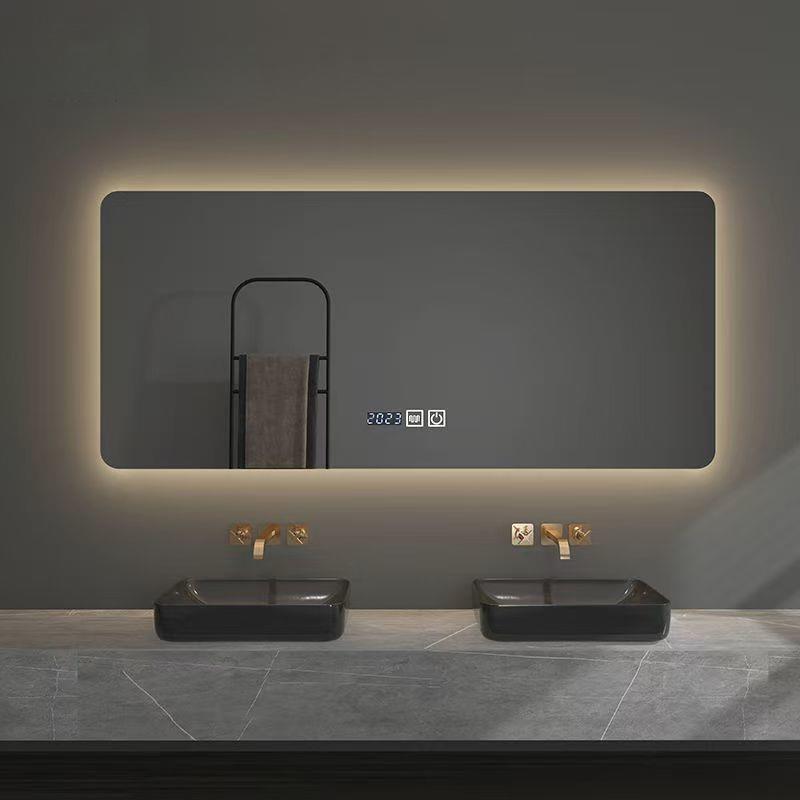 浴室智能镜带LED灯发光镜子高清化妆镜自然光化妆镜卫生间镜子
