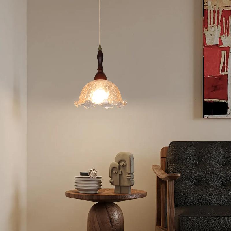 中古风复古吊灯新中式吊灯创意个性艺术主卧床头小吊灯餐厅灯