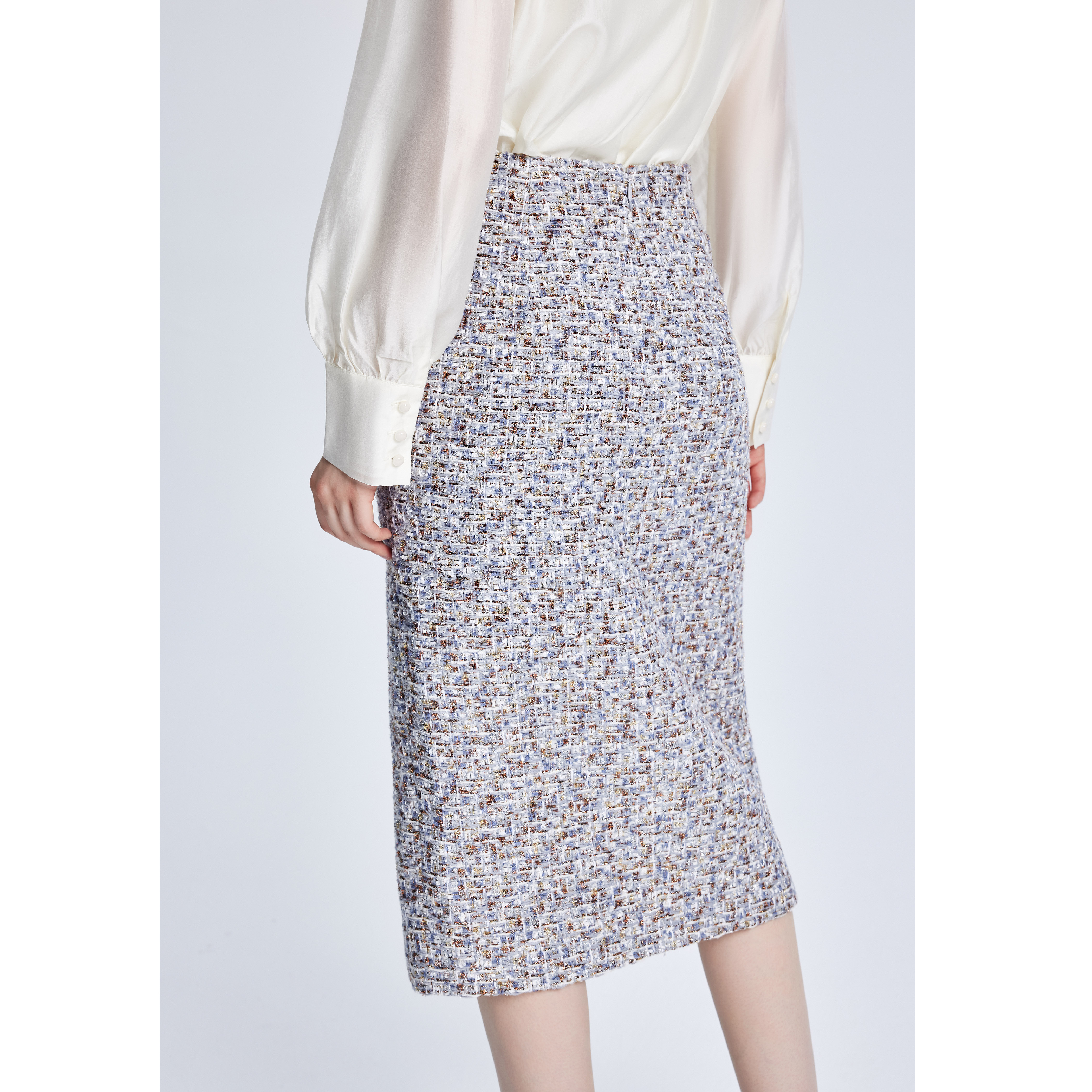 Lillo Lilly奢品高定法国小香风粗花呢宫廷名媛风高端定制半身裙