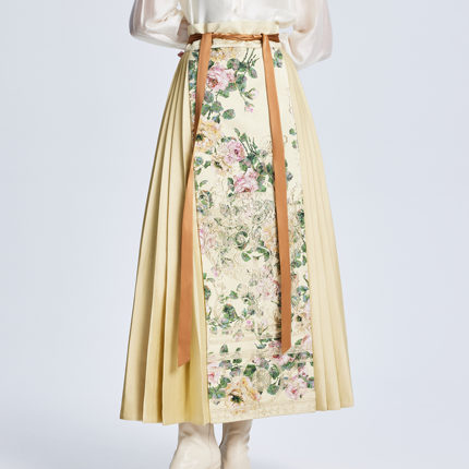 Lillo Lilly奢品高定意大利Ruffo Coli真丝提花宫廷风汉服马面裙