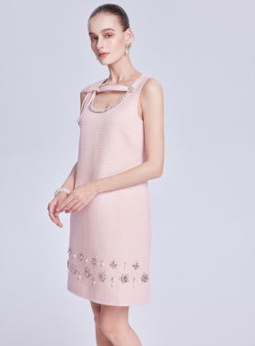 LilloLilly奢品高定宫廷意大利Ruffo Coli名媛风重工真丝里连衣裙