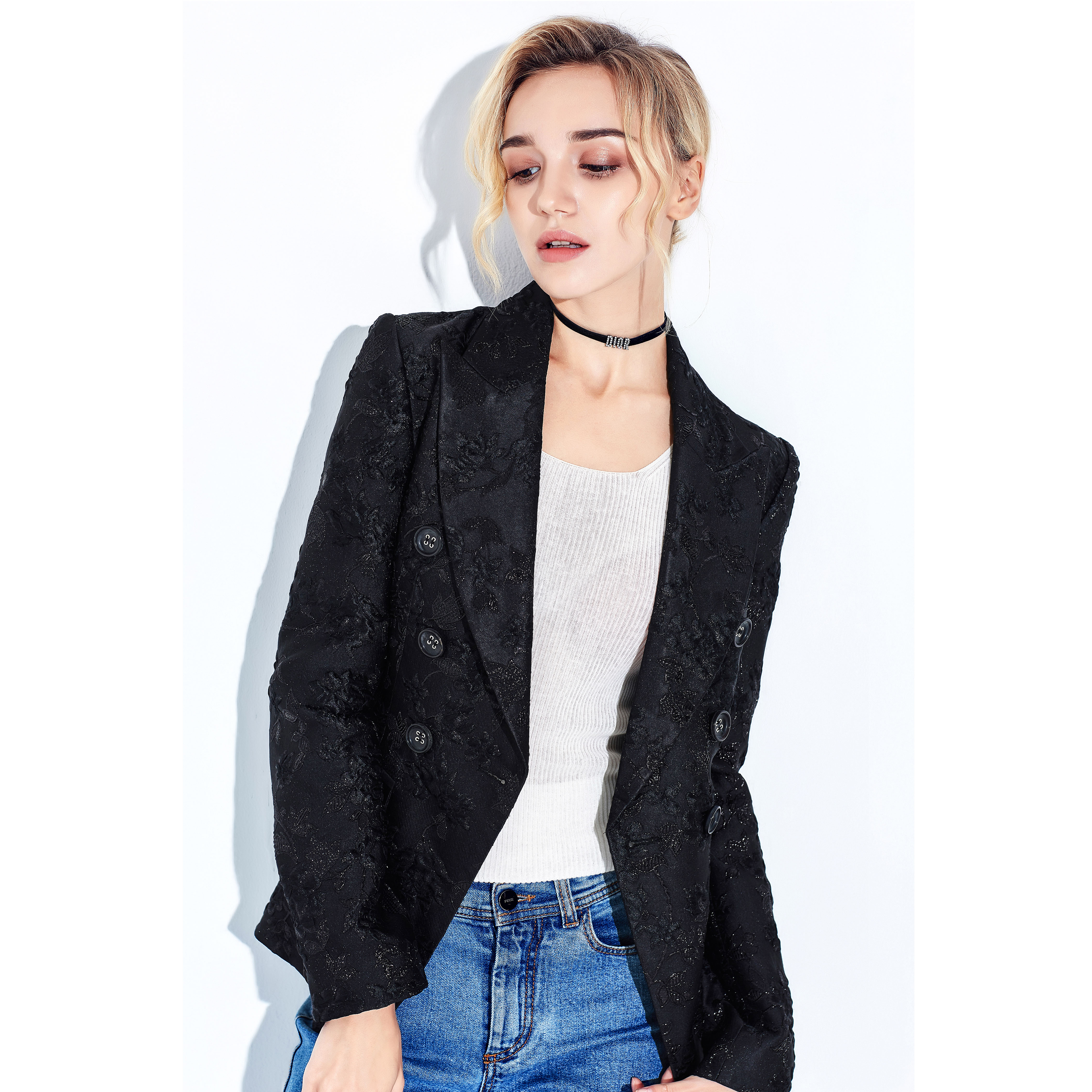 Lillo Lilly奢品高定意大利TGM真丝提花宫廷名媛风贵妇西装外套