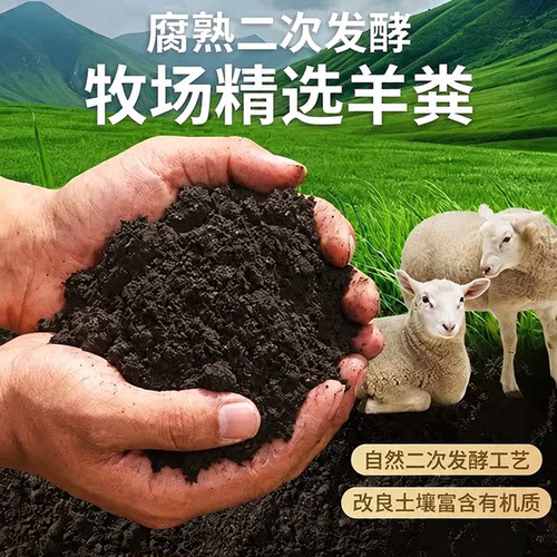 纯羊粪发酵有机肥种蔬菜瓜果养