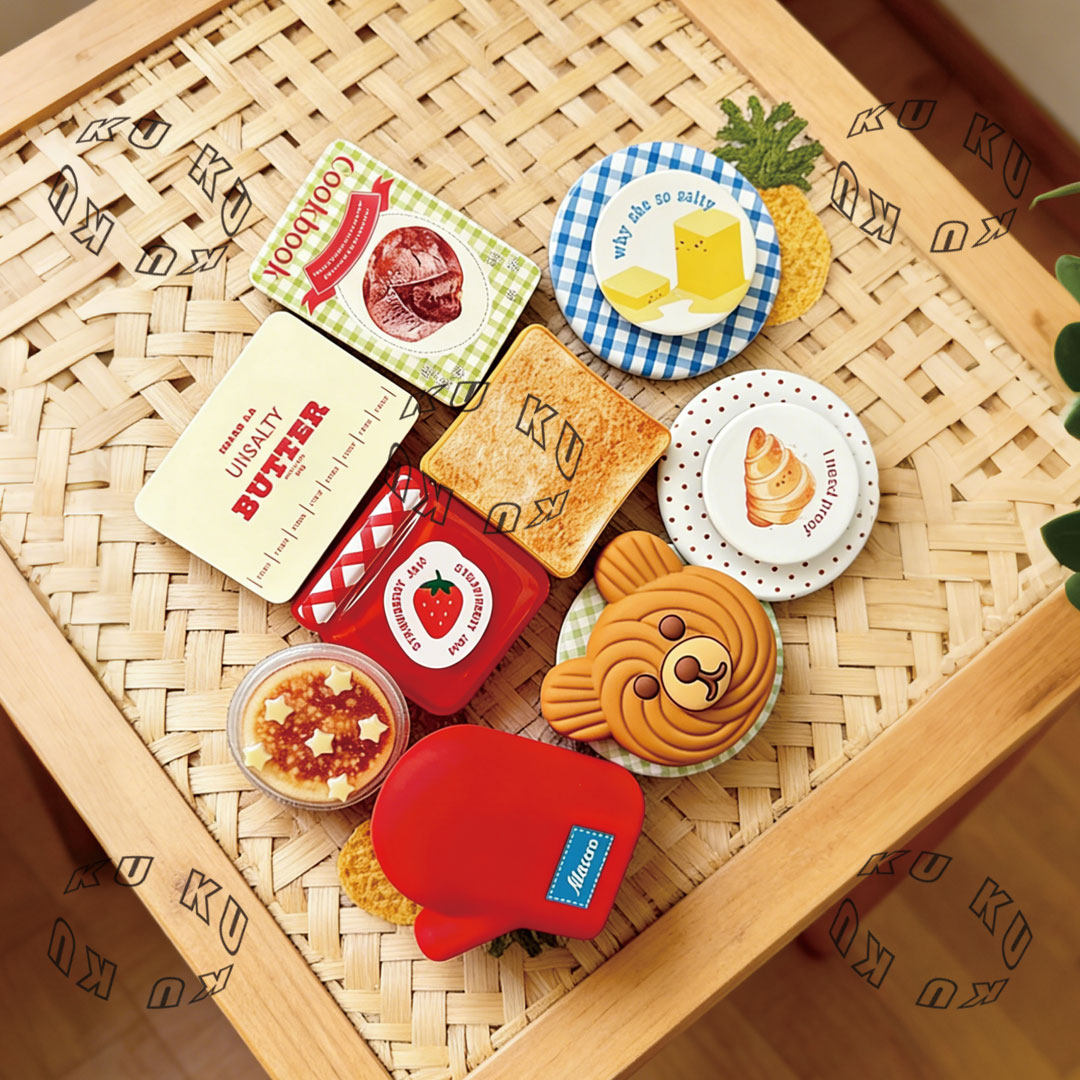 黄油与吐司磁吸气囊手机支架草莓果酱MagSafe黄油牛角包啪嗒