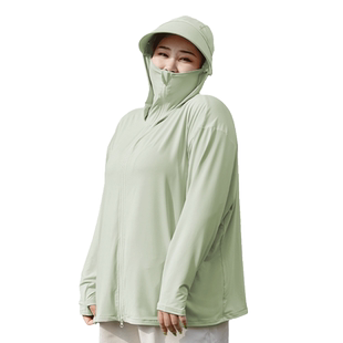 衣尺街特大码防晒衣女夏2025新款薄外套宽松透气防紫外线防晒服