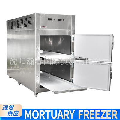 实验室标本冷冻柜Morgue freezer殡葬馆低温冰箱双层尸体冷藏箱