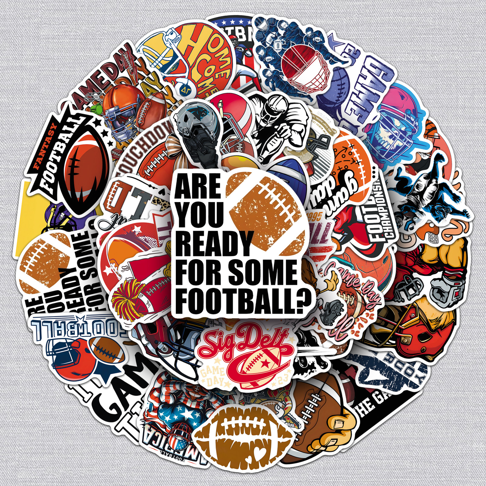 100张美式橄榄球个性运动趣味装饰贴纸笔记本吉他音箱桌面DIY贴纸