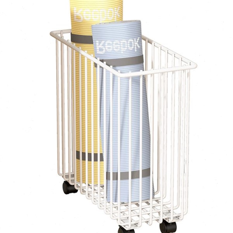 置物筐筐带轮瑜伽垫运动器材瑜伽垫收纳架家用工具器械体育用品多