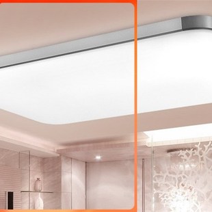 客厅长条面k板灯led日光灯盘家用明装 网红款 天花板灯亚克力平板灯