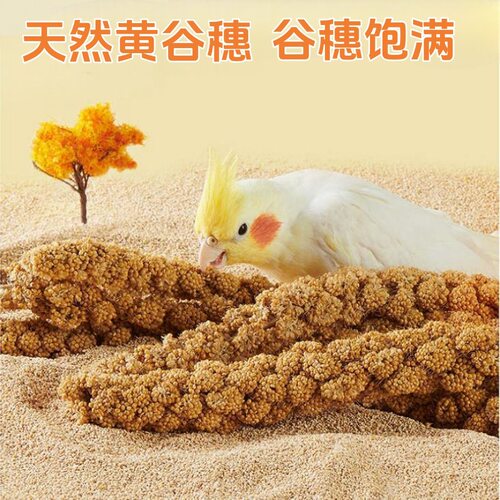鹦鹉黄谷穗玄凤虎皮饲料鸟粮鸟食