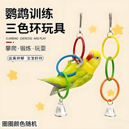 鹦鹉玩具攀爬吊环啃咬玩耍自嗨