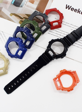 适配卡西欧DW6900NB/SN亮面表壳树脂 DW6930/6600 3230表框配件