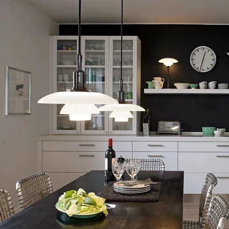 丹麦现代创意吧台吊灯客厅PH灯具设计师款餐厅高端玻璃软装