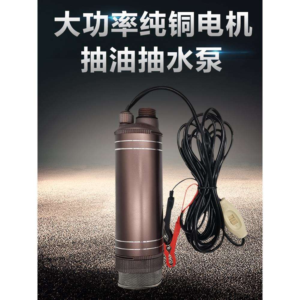 大功率抽柴油 水泵12V24V220伏抽油加油机电动油抽子小型抽酒